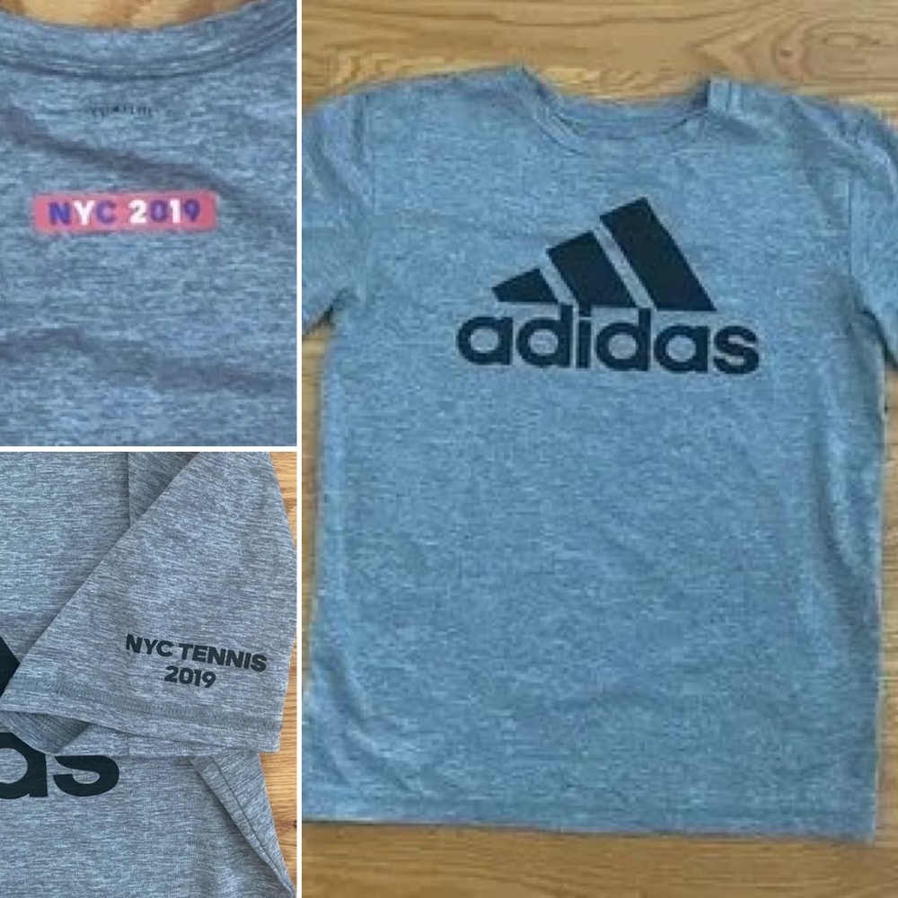 adidas Youth US Open Tennis Climalite Tee--M (10/12)